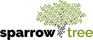 Logo Stichting Sparrowtree Brengt vocale muziek authentiek dichtbij